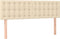 vidaXL - Hoofdborden - 2 - st - 72x5x78/88 - cm - stof - crèmekleurig