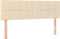 vidaXL - Hoofdborden - 2 - st - 72x5x78/88 - cm - stof - crèmekleurig