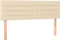 vidaXL - Hoofdborden - 2 - st - 72x5x78/88 - cm - stof - crèmekleurig