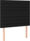 vidaXL - Hoofdborden - 2 - st - 72x5x78/88 - cm - stof - crèmekleurig