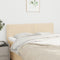 vidaXL - Hoofdborden - 2 - st - 72x5x78/88 - cm - stof - crèmekleurig
