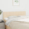 vidaXL - Hoofdborden - 2 - st - 72x5x78/88 - cm - stof - crèmekleurig