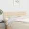vidaXL - Hoofdborden - 2 - st - 72x5x78/88 - cm - stof - crèmekleurig
