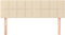 vidaXL - Hoofdborden - 2 - st - 72x5x78/88 - cm - stof - crèmekleurig