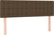 vidaXL - Hoofdborden - 2 - st - 72x5x78/88 - cm - stof - donkerbruin