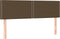 vidaXL - Hoofdborden - 2 - st - 72x5x78/88 - cm - stof - donkerbruin