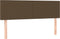 vidaXL - Hoofdborden - 2 - st - 72x5x78/88 - cm - stof - donkerbruin