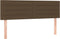 vidaXL - Hoofdborden - 2 - st - 72x5x78/88 - cm - stof - donkerbruin