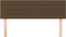 vidaXL - Hoofdborden - 2 - st - 72x5x78/88 - cm - stof - donkerbruin