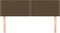 vidaXL - Hoofdborden - 2 - st - 72x5x78/88 - cm - stof - donkerbruin