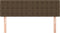 vidaXL - Hoofdborden - 2 - st - 72x5x78/88 - cm - stof - donkerbruin