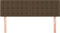 vidaXL - Hoofdborden - 2 - st - 72x5x78/88 - cm - stof - donkerbruin