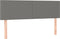 vidaXL - Hoofdborden - 2 - st - 72x5x78/88 - cm - stof - donkergrijs