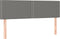 vidaXL - Hoofdborden - 2 - st - 72x5x78/88 - cm - stof - donkergrijs