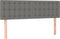 vidaXL - Hoofdborden - 2 - st - 72x5x78/88 - cm - stof - donkergrijs