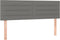 vidaXL - Hoofdborden - 2 - st - 72x5x78/88 - cm - stof - donkergrijs