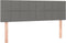 vidaXL - Hoofdborden - 2 - st - 72x5x78/88 - cm - stof - donkergrijs