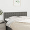 vidaXL - Hoofdborden - 2 - st - 72x5x78/88 - cm - stof - donkergrijs
