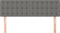vidaXL - Hoofdborden - 2 - st - 72x5x78/88 - cm - stof - donkergrijs