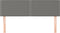 vidaXL - Hoofdborden - 2 - st - 72x5x78/88 - cm - stof - donkergrijs