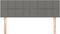 vidaXL - Hoofdborden - 2 - st - 72x5x78/88 - cm - stof - donkergrijs
