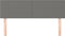 vidaXL - Hoofdborden - 2 - st - 72x5x78/88 - cm - stof - donkergrijs