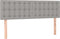 vidaXL - Hoofdborden - 2 - st - 72x5x78/88 - cm - stof - lichtgrijs