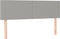 vidaXL - Hoofdborden - 2 - st - 72x5x78/88 - cm - stof - lichtgrijs
