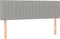 vidaXL - Hoofdborden - 2 - st - 72x5x78/88 - cm - stof - lichtgrijs