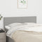vidaXL - Hoofdborden - 2 - st - 72x5x78/88 - cm - stof - lichtgrijs