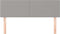 vidaXL - Hoofdborden - 2 - st - 72x5x78/88 - cm - stof - lichtgrijs