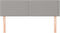 vidaXL - Hoofdborden - 2 - st - 72x5x78/88 - cm - stof - lichtgrijs