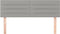vidaXL - Hoofdborden - 2 - st - 72x5x78/88 - cm - stof - lichtgrijs