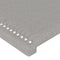 vidaXL - Hoofdborden - 2 - st - 72x5x78/88 - cm - stof - lichtgrijs