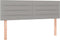 vidaXL - Hoofdborden - 2 - st - 72x5x78/88 - cm - stof - lichtgrijs