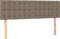 vidaXL - Hoofdborden - 2 - st - 72x5x78/88 - cm - stof - taupe