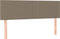 vidaXL - Hoofdborden - 2 - st - 72x5x78/88 - cm - stof - taupe