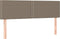 vidaXL - Hoofdborden - 2 - st - 72x5x78/88 - cm - stof - taupe
