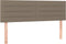 vidaXL - Hoofdborden - 2 - st - 72x5x78/88 - cm - stof - taupe
