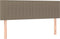 vidaXL - Hoofdborden - 2 - st - 72x5x78/88 - cm - stof - taupe