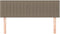 vidaXL - Hoofdborden - 2 - st - 72x5x78/88 - cm - stof - taupe
