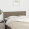 vidaXL - Hoofdborden - 2 - st - 72x5x78/88 - cm - stof - taupe