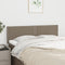 vidaXL - Hoofdborden - 2 - st - 72x5x78/88 - cm - stof - taupe