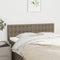 vidaXL - Hoofdborden - 2 - st - 72x5x78/88 - cm - stof - taupe