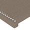 vidaXL - Hoofdborden - 2 - st - 72x5x78/88 - cm - stof - taupe