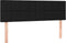 vidaXL - Hoofdborden - 2 - st - 72x5x78/88 - cm - stof - zwart