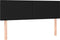 vidaXL - Hoofdborden - 2 - st - 72x5x78/88 - cm - stof - zwart