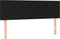 vidaXL - Hoofdborden - 2 - st - 72x5x78/88 - cm - stof - zwart