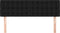 vidaXL - Hoofdborden - 2 - st - 72x5x78/88 - cm - stof - zwart