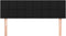 vidaXL - Hoofdborden - 2 - st - 72x5x78/88 - cm - stof - zwart